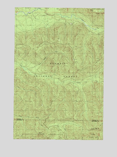 Matheny Ridge, WA USGS Topographic Map