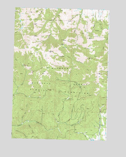 McClellan Mountain, OR USGS Topographic Map