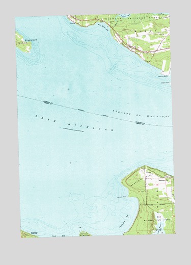 McGulpin Point, MI USGS Topographic Map