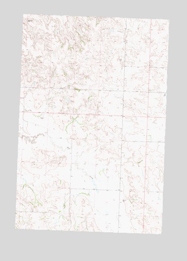 Medicine Butte SW, ND USGS Topographic Map