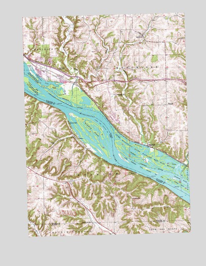 Menominee, IL USGS Topographic Map