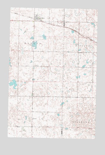 Mercer, ND USGS Topographic Map