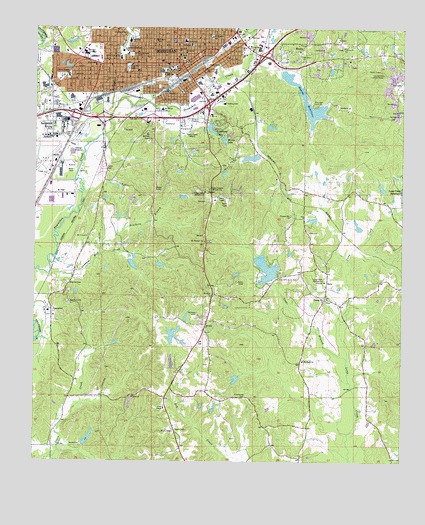 Meridian South, MS USGS Topographic Map