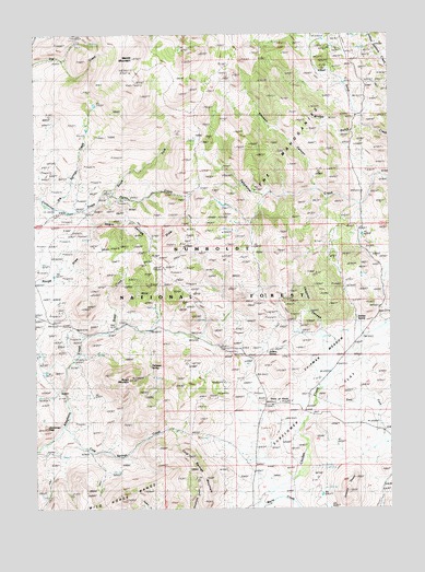 Merritt Mountain, NV USGS Topographic Map