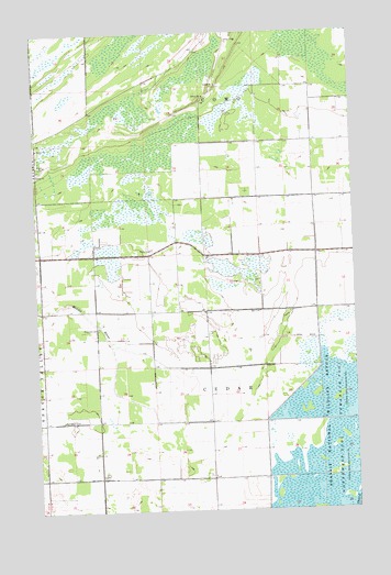 Middle River NE, MN USGS Topographic Map