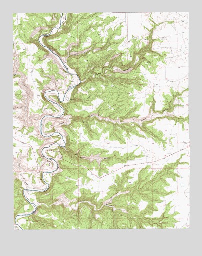 Beaver Canyon, NM USGS Topographic Map