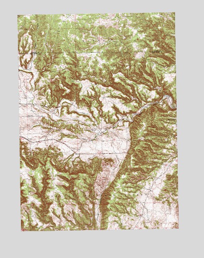 Minnekahta NE, SD USGS Topographic Map