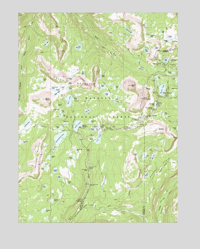 Mirror Lake, UT USGS Topographic Map
