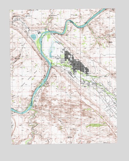 Moab, UT USGS Topographic Map