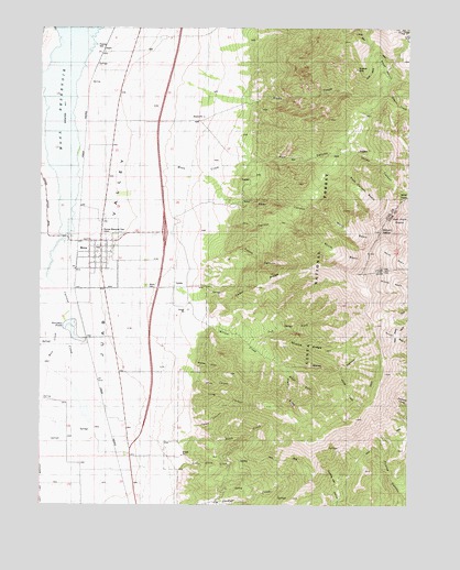 Mona, UT USGS Topographic Map