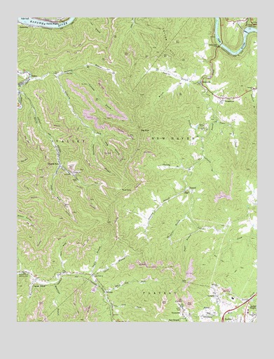 Beckwith, WV USGS Topographic Map