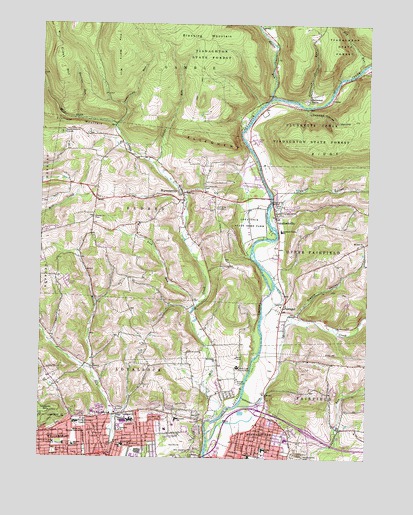 Montoursville North, PA USGS Topographic Map