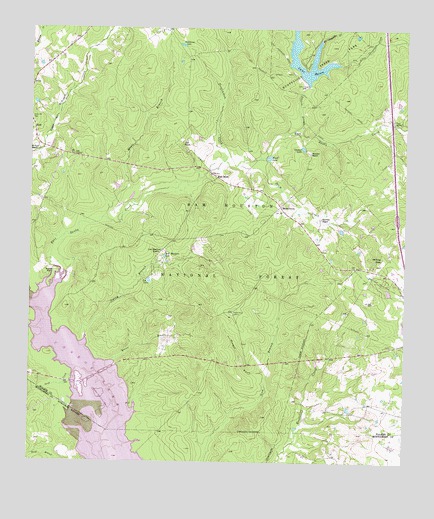 Moore Grove, TX USGS Topographic Map