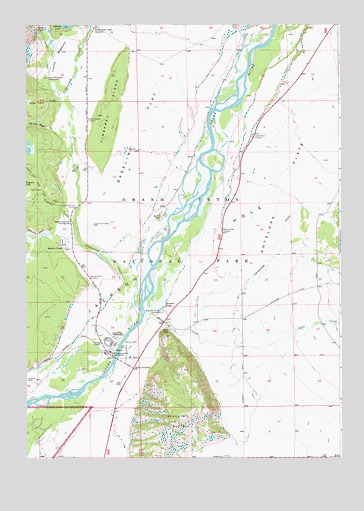 Moose, WY USGS Topographic Map