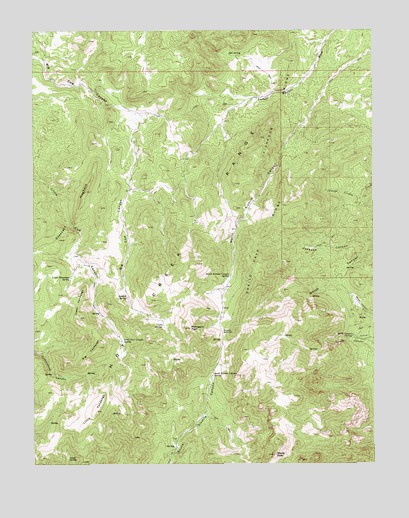 Morey Peak, NV USGS Topographic Map