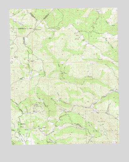 Mount Boardman, CA USGS Topographic Map