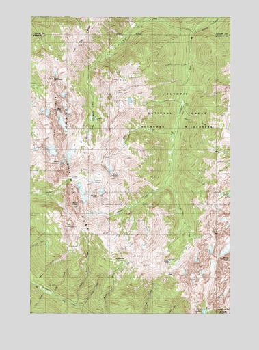 Mount Deception, WA USGS Topographic Map