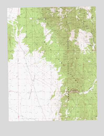 Mount Hamilton, NV USGS Topographic Map