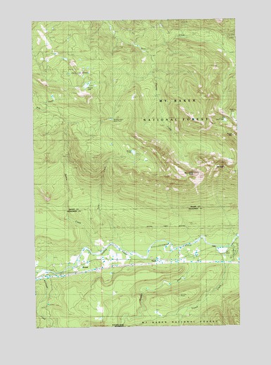 Mount Higgins, WA USGS Topographic Map