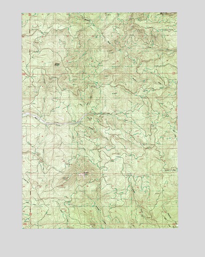Mount Nebo, OR USGS Topographic Map
