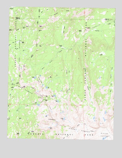Mount Silliman, CA USGS Topographic Map