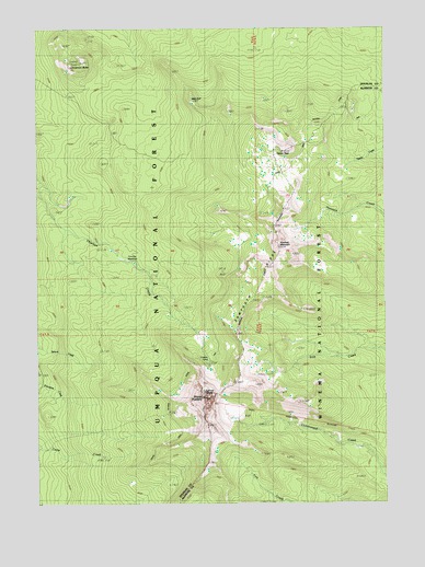 Mount Thielsen, OR USGS Topographic Map