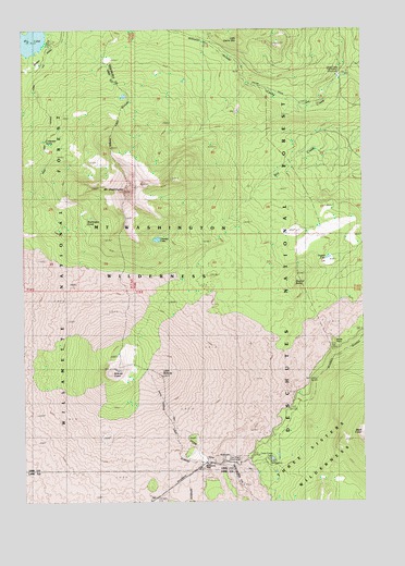 Mount Washington, OR USGS Topographic Map