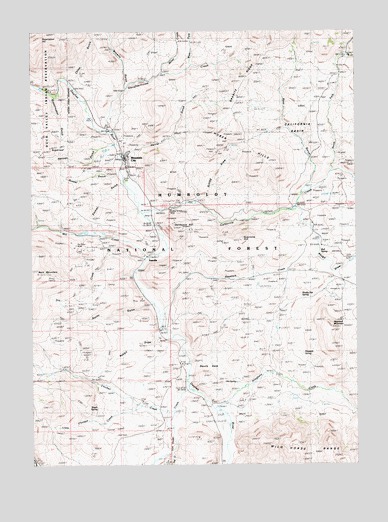 Mountain City, NV USGS Topographic Map