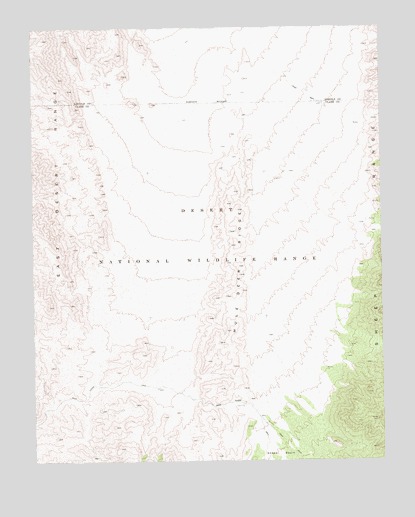 Mule Deer Ridge, NV USGS Topographic Map