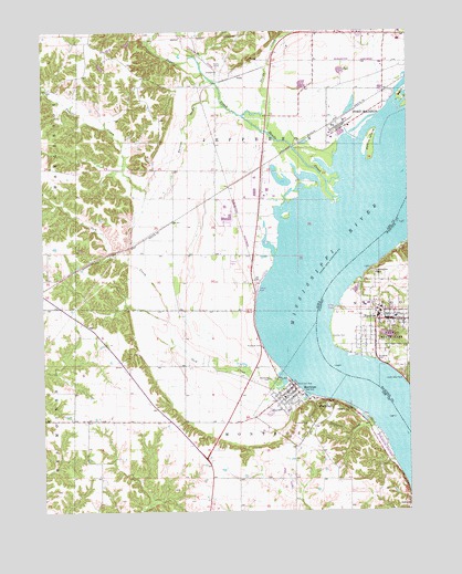 Nauvoo, IL USGS Topographic Map