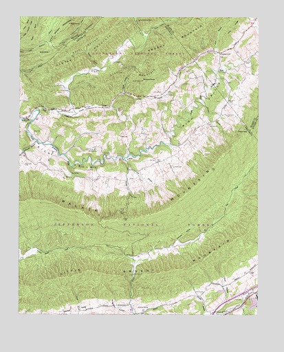 Nebo, VA USGS Topographic Map