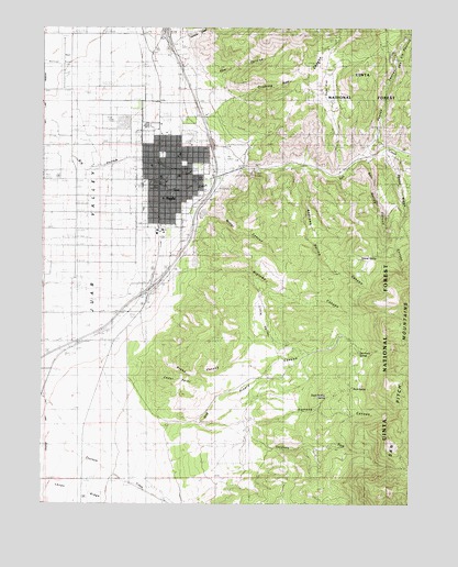 Nephi, UT USGS Topographic Map