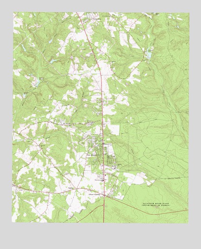 New Ellenton, SC USGS Topographic Map