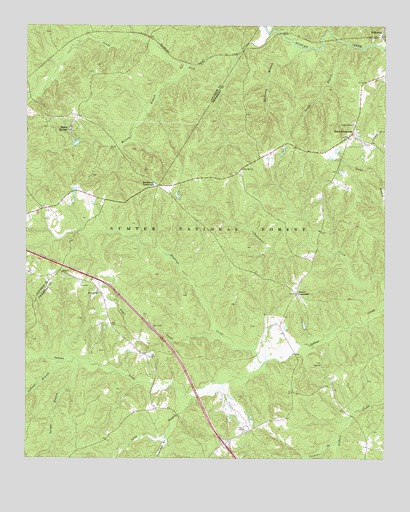 Newberry NW, SC USGS Topographic Map