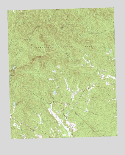 Nimblewill, GA USGS Topographic Map