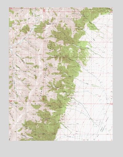 North Toiyabe Peak, NV USGS Topographic Map