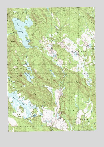 Northeast Bluff, ME USGS Topographic Map