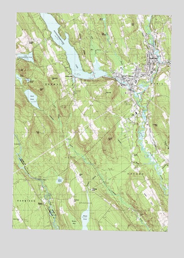 Norway, ME USGS Topographic Map