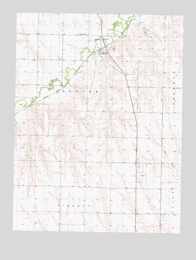 Oberlin NE, KS USGS Topographic Map