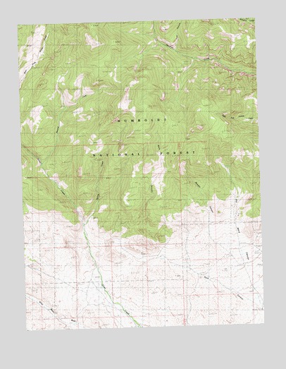 Old Mans Canyon, NV USGS Topographic Map