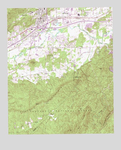 Oxford, AL USGS Topographic Map