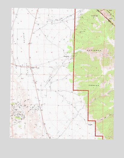 Benton, CA USGS Topographic Map