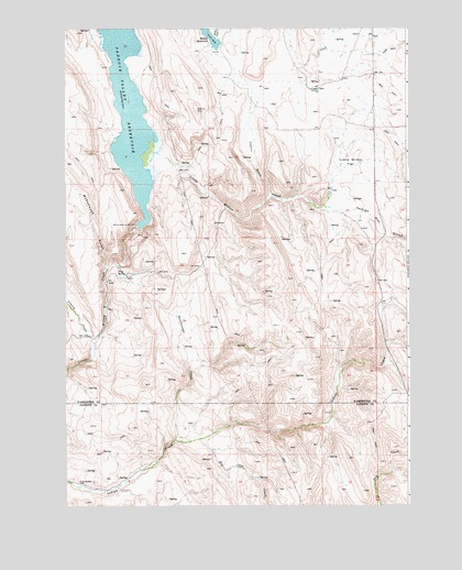 Paddock Valley Reservoir, ID USGS Topographic Map