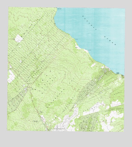 Pahoa North, HI USGS Topographic Map
