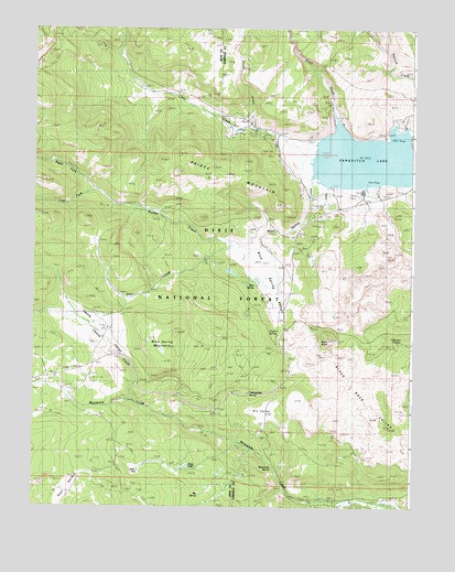 Panguitch Lake, UT USGS Topographic Map
