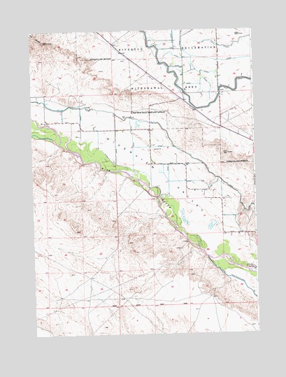 Pavillion SE, WY USGS Topographic Map
