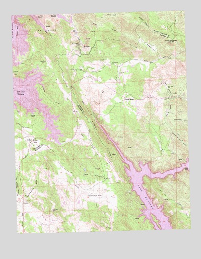 Penon Blanco Peak, CA USGS Topographic Map