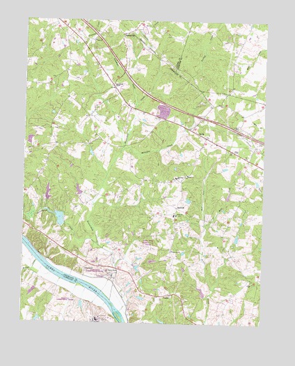 Perkinsville, VA USGS Topographic Map