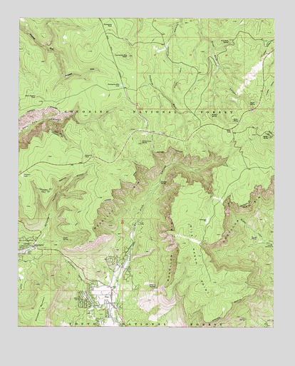 Pine, AZ USGS Topographic Map