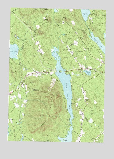 Pleasant Mountain, ME USGS Topographic Map